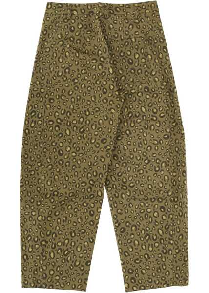 Pantaloni casual Paul Smith Pants With Animal Print BROWN Femei (BM 19730201) 2