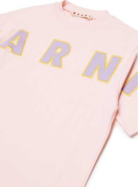 Tricouri Marni T-Shirt With Logo PINK Baieti (BM 19730222) 3
