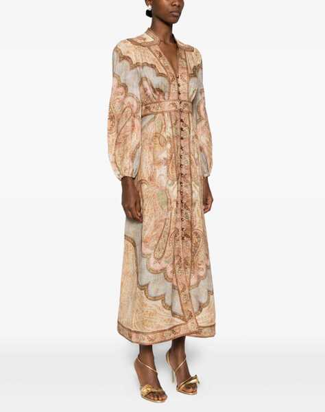 Rochii casual ZIMMERMANN Wanderlust Low-Cut Midi Dress MULTICOLOUR Femei (BM 19730255) 3