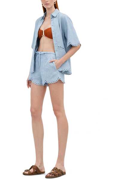 Pantaloni scurti ZIMMERMANN Daylight Denim Shorts BABY BLUE Femei (BM 19730264) 2