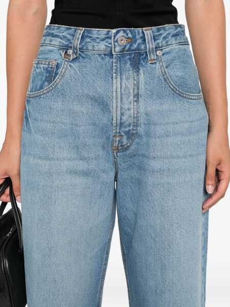 Blugi skinny JACQUEMUS De-Nmes Jeans BLUE Femei (BM 19730270) 5