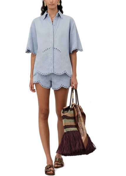 Camasi de blugi ZIMMERMANN Denim Shirt Daylight BABY BLUE Femei (BM 19730276) 2