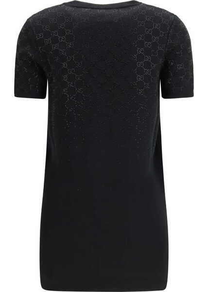 Rochii Gucci Wool-blend mini Dress BLACK/MIX Femei (BM 19730330) 2