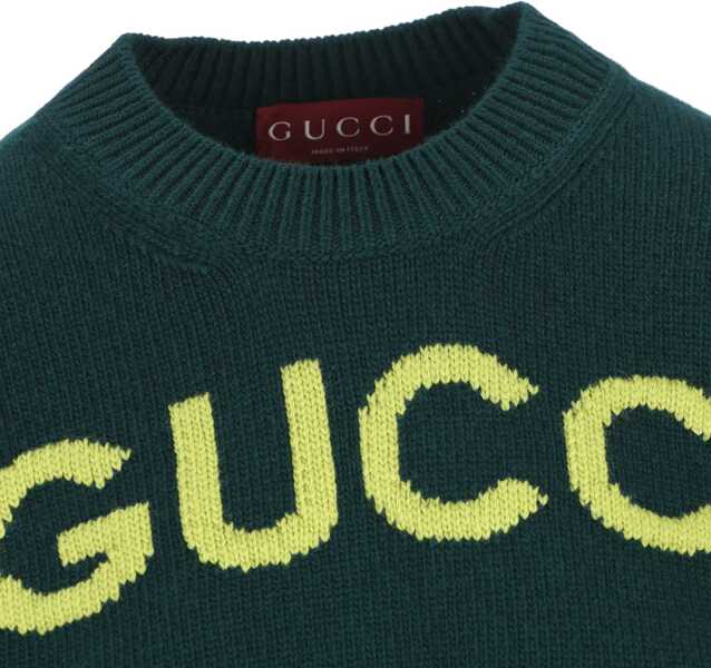 Topuri Gucci Soft wool Jumper PINE/GREEN Femei (BM 19730345) 4