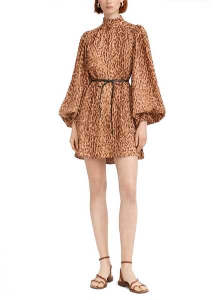 Rochii casual ZIMMERMANN Animal Print Mini Dress ANIMALIER Femei (BM 19730360) 2