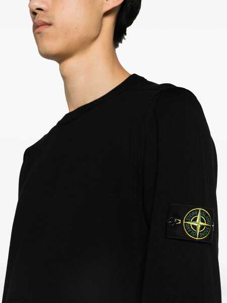 Pulovere casual Stone Island Jersey With Logo BLACK Barbati (BM 19730372) 5