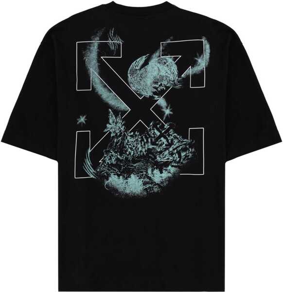 Tricouri Off-White T-Shirt With Logo BLACK Barbati (BM 19730381) 2