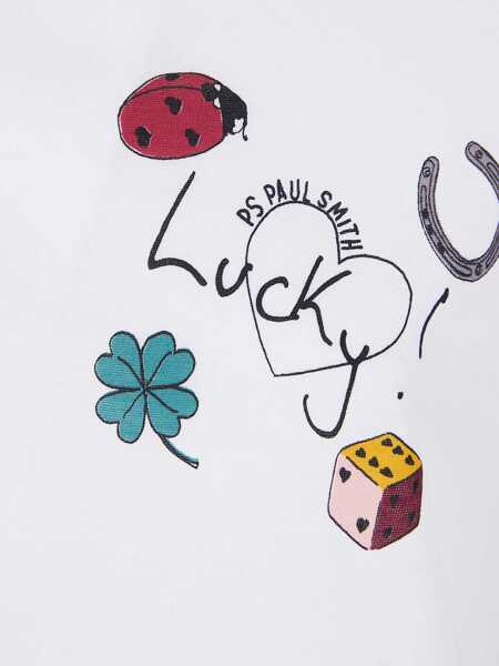 Tricouri Paul Smith Charms T-Shirt WHITE Femei (BM 19730426) 3