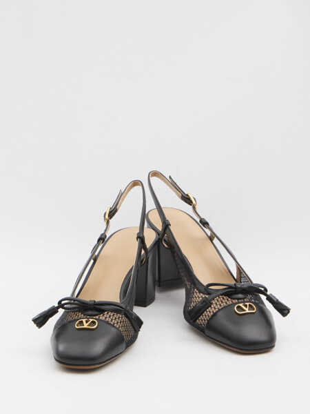 Pantofi cu toc Valentino Garavani Valet Du Roi Slingback Pumps BLACK Femei (BM 19730468) 5