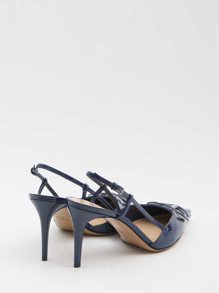 Pantofi cu toc Valentino Garavani Vlogo Signature Slingback Pumps BLUE Femei (BM 19730477) 3