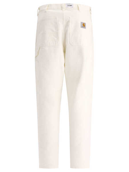 Pantaloni casual Carhartt Trousers White Barbati (BM 19731663) 2