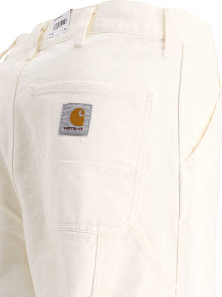 Pantaloni casual Carhartt Trousers White Barbati (BM 19731663) 4