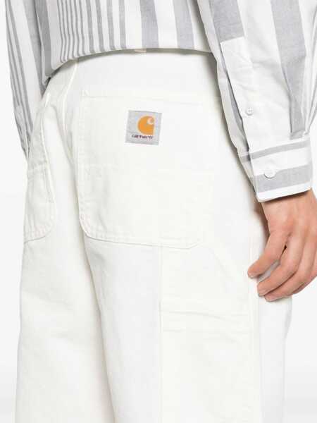 Pantaloni casual Carhartt Trousers White Barbati (BM 19731663) 5