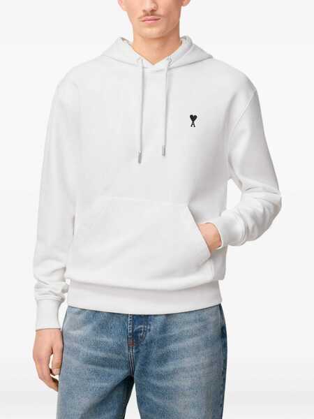 Bluze de trening AMI Paris Hoodie with logo White Barbati (BM 19731666) 5