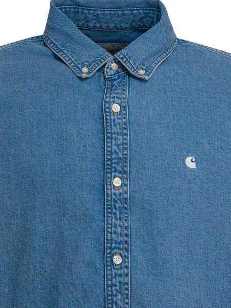 Camasi casual Carhartt Shirts Blue Barbati (BM 19731699) 3