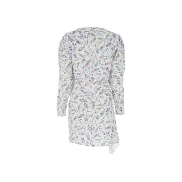 Rochii Isabel Marant Asymmetric Long Sleeved Mini Dress White Femei (BM 19731780) 2