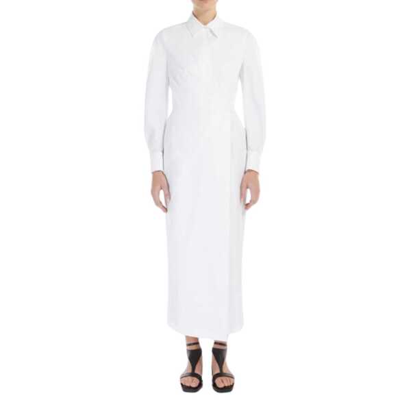 Rochii Max Mara Max Mara Balzac Cotton Twill Dress White Femei (BM 19731798) 2