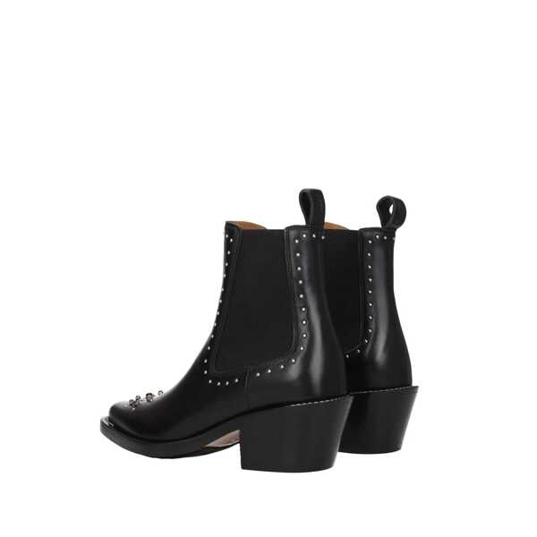 Bocanci Chloe Chlo Leather Nellie Ankle Boots Black Femei (BM 19731810) 3
