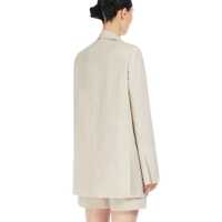 Sacouri office Max Mara Dama - Sacouri Max Mara Max Mara Acacia Single Breast Blazer Beige Femei (BM 19731813) - B-mall.ro