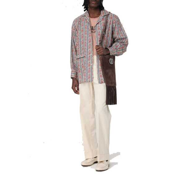 Genti de mana Valentino Garavani Valentino Garavani Suede Leather Shoulder Bag Brown Barbati (BM 19731822) 3