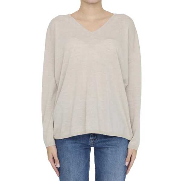 Pulovere casual Max Mara Max Mara Freccia Jumper Beige Femei (BM 19731885) 2