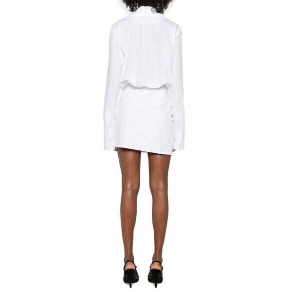 Rochii THE ATTICO The Attico Mini Shirt Dress White Femei (BM 19731888) 3