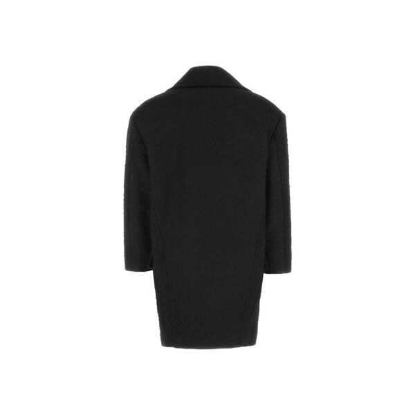 Paltoane Valentino Garavani Valentino Wool Blend Double-breasted Coat Black Barbati (BM 19731939) 2