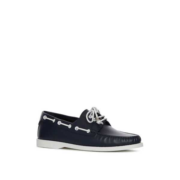 Sneakers Cline Celine Bateau Leather Sneakers Blue Barbati (BM 19732194) 2