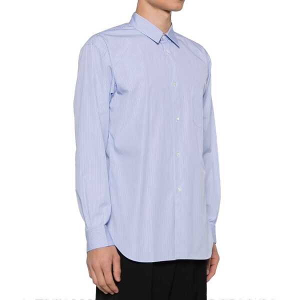 Camasi Comme des Garons Comme Des Garons Cotton Striped Shirt Blue Barbati (BM 19732212) 2