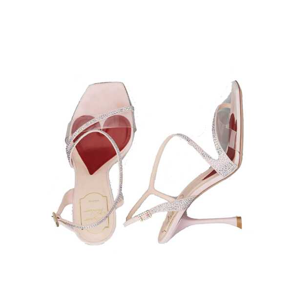 Sandale Roger Vivier Roger Vivier  I Love Vivier Bling 100 Sandals Pink Femei (BM 19732218) 3