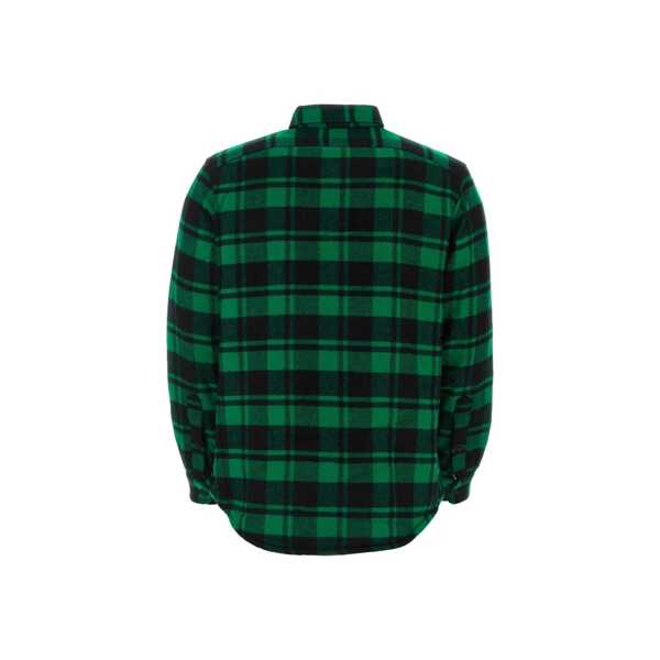 Camasi Ralph Lauren Ralph Lauren Checked Wool Shirt Green Barbati (BM 19732329) 2