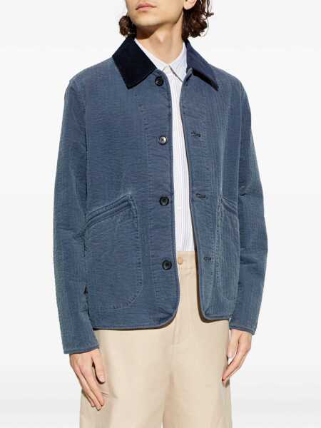 Jachete Paul Smith Jacket With Collar BLUE Barbati (BM 19732601) 3