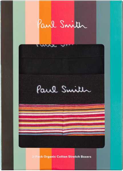 Lenjerie intima Paul Smith 3-Pack Of Boxer Shorts BLACK Barbati (BM 19732685) 2