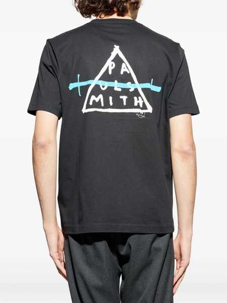 Tricouri Paul Smith T-Shirt With Print BLACK Barbati (BM 19732694) 4