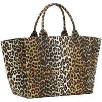 Genti Ganni Dama - Genti de mana Ganni Leopard Xxl Tote Bag ANIMALIER Femei (BM 19732763) - B-mall.ro