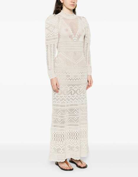 Rochii casual Isabel Marant Crochet Dione Dress IVORY Femei (BM 19732796) 3