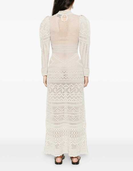 Rochii casual Isabel Marant Crochet Dione Dress IVORY Femei (BM 19732796) 4
