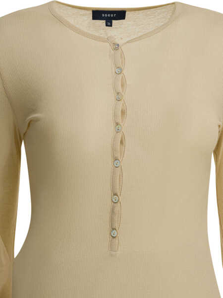 Tricouri SOEUR T-shirts Beige Femei (BM 19733859) 3