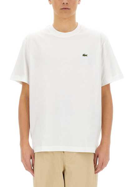 Tricouri Lacoste T-Shirt In Cotone WHITE Barbati (BM 19733876) 2