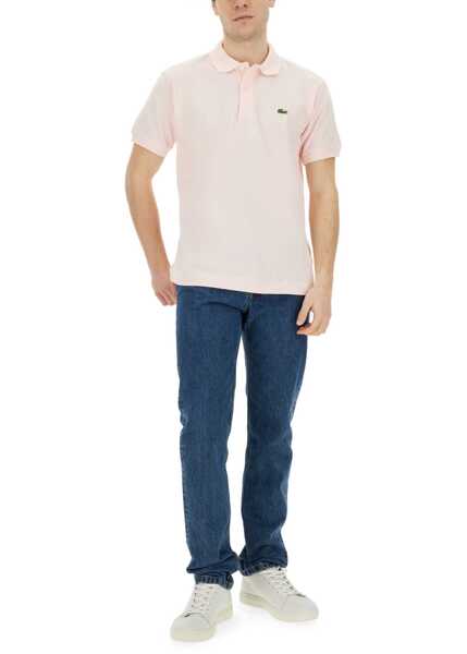Tricouri Polo Lacoste Polo Con Logo PINK Barbati (BM 19733891) 4