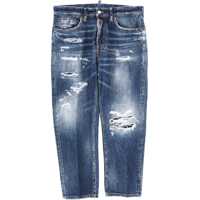 Blugi drepti Jeans With "Destroyed" Details Barbati