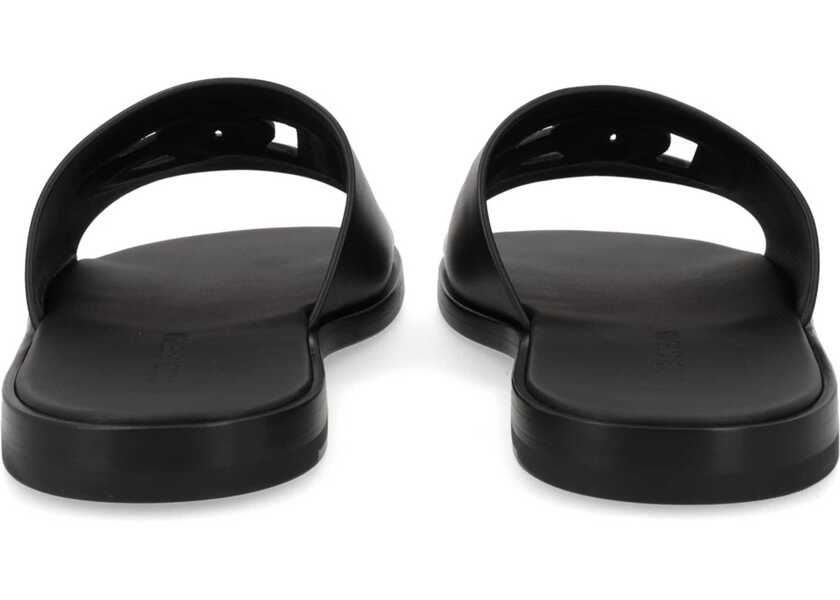 Sandale Dolce & Gabbana Leather Slide With Logo BLACK Barbati (BM 19733939) 4