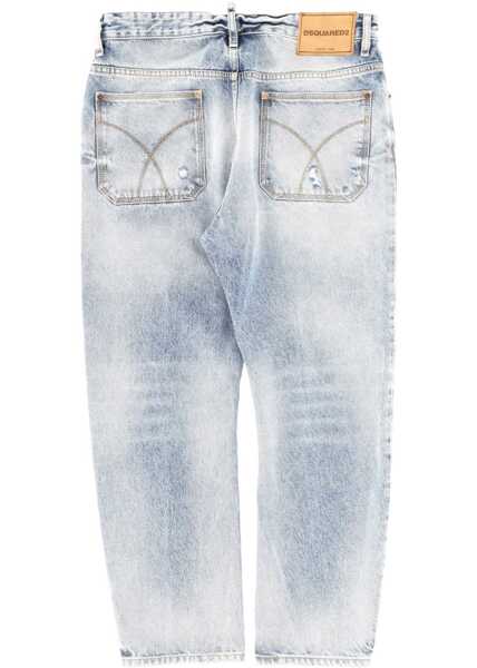Blugi drepti DSQUARED2 Cotton Denim Jeans BLUE Barbati (BM 19734026) 2