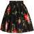 Dolce & Gabbana Miniskirt With "Bouquet" Print BLACK