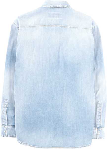 Camasi casual DSQUARED2 Canadian Vintage Shirt AZURE Barbati (BM 19734092) 2