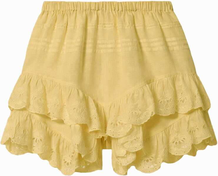 Pantaloni scurti ISABEL MARANT ETOILE Shorts Jocadia GREEN Femei (BM 19734308) 2