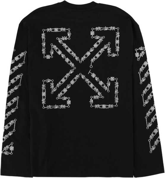 Tricouri Off-White T-Shirt With Logo BLACK Barbati (BM 19734371) 2