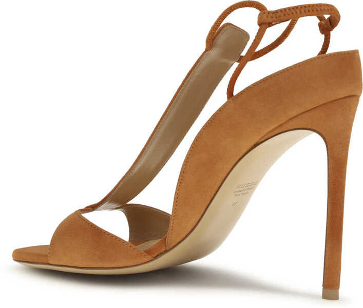 Sandale Francesco Russo R1S950 suede Sandals PUMPKIN Femei (BM 19734392) 3