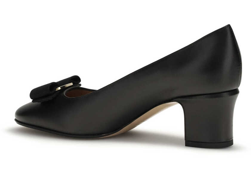 Pantofi cu toc Ferragamo Fiocco Vera Pumps CAPRI NERO Femei (BM 19734395) 3