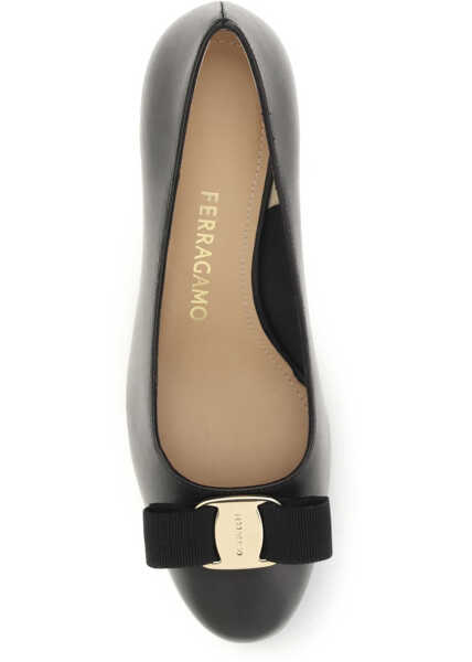 Pantofi cu toc Ferragamo Fiocco Vera Pumps CAPRI NERO Femei (BM 19734395) 4